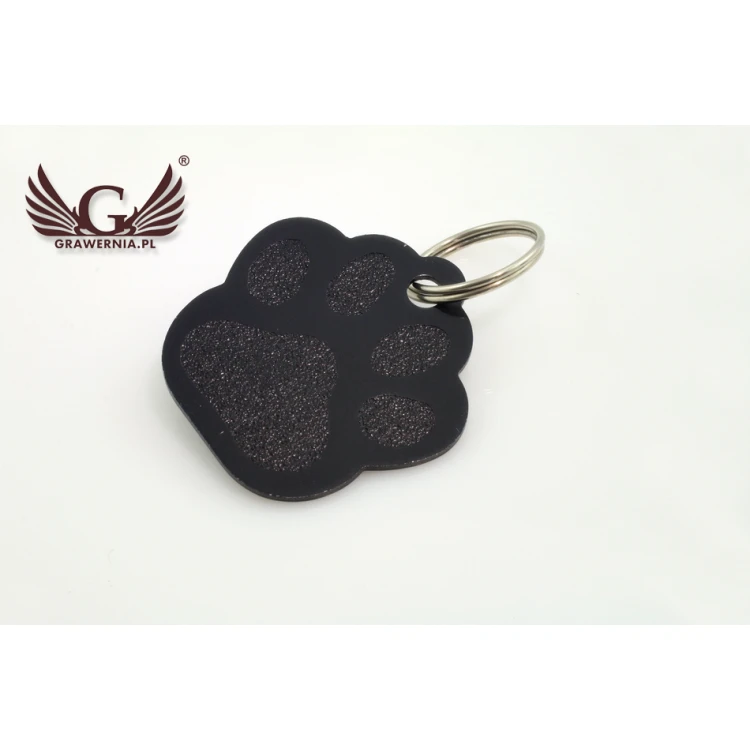Anhänger für Hund und Katze - GROßE SCHWARZE PFOTE - BDZ005