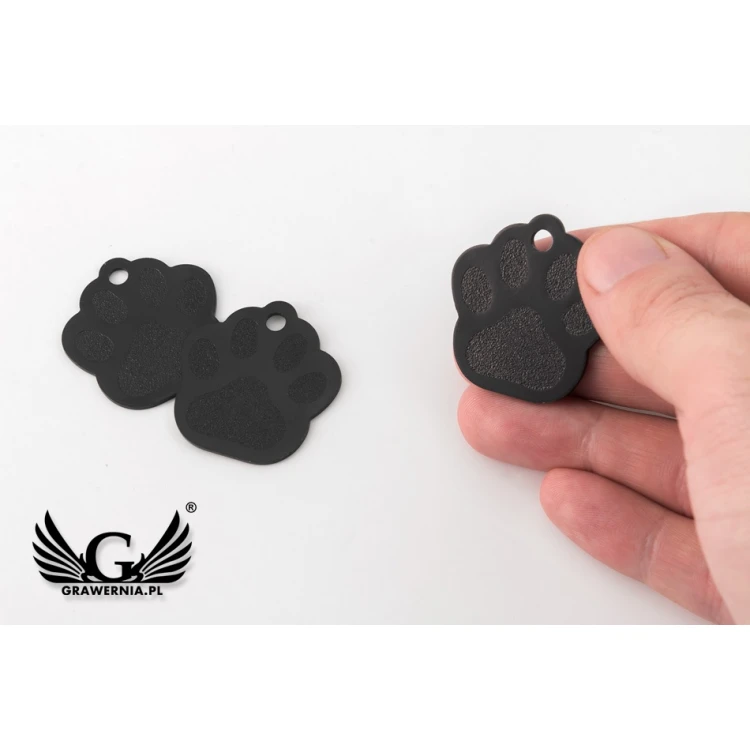 Anhänger für Hund und Katze - GROßE SCHWARZE PFOTE - BDZ005