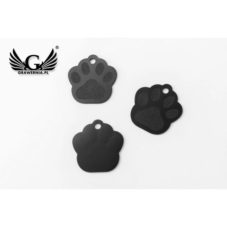 Anhänger für Hund und Katze - GROßE SCHWARZE PFOTE - BDZ005