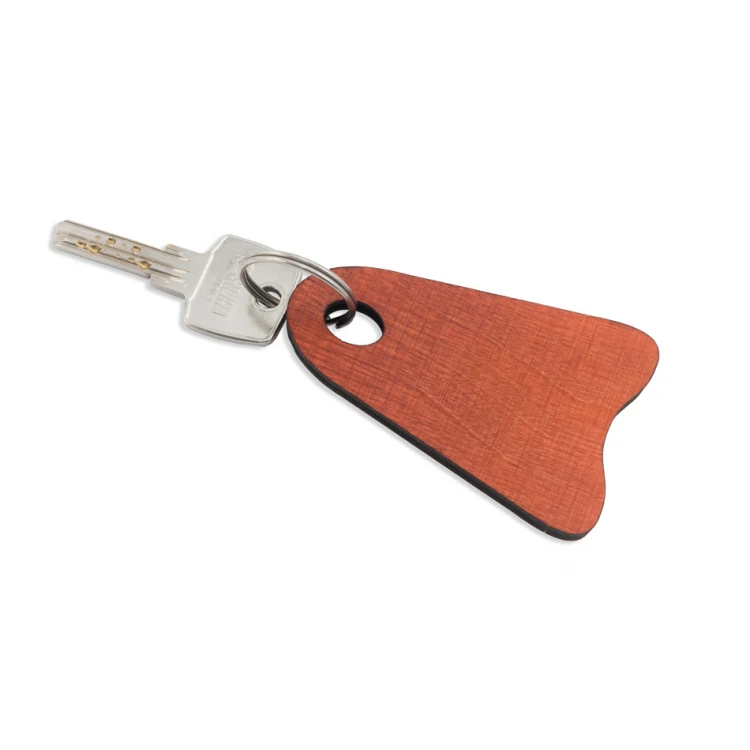 Holz Schlüsselanhänger Ikarus 1 Farbe Orange Abm. 80x50mm - BD037