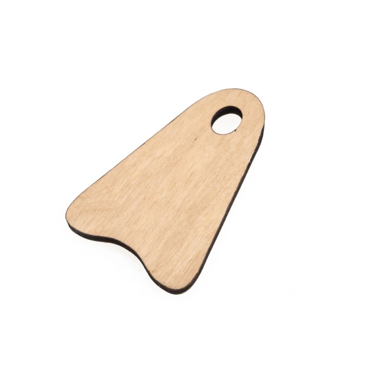 Holz Schlüsselanhänger Ikar 1 - Naturfarbe - Größe 80x50mm - BD080