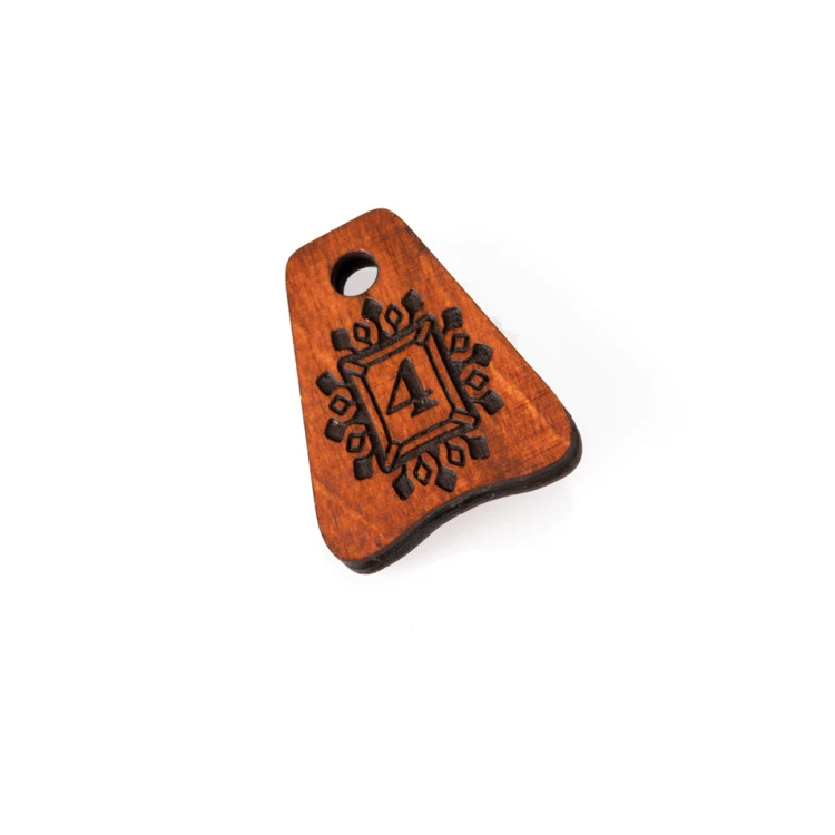 Holz Schlüsselanhänger - Jaś 1 Farbe Orange Größe 50x38mm - BD042