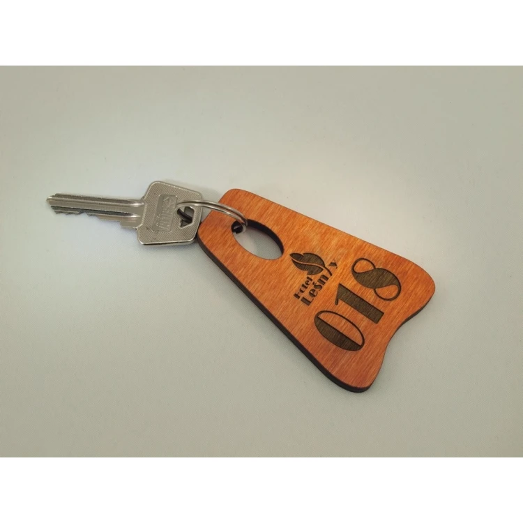Holz Schlüsselanhänger PIONIER ORANGE