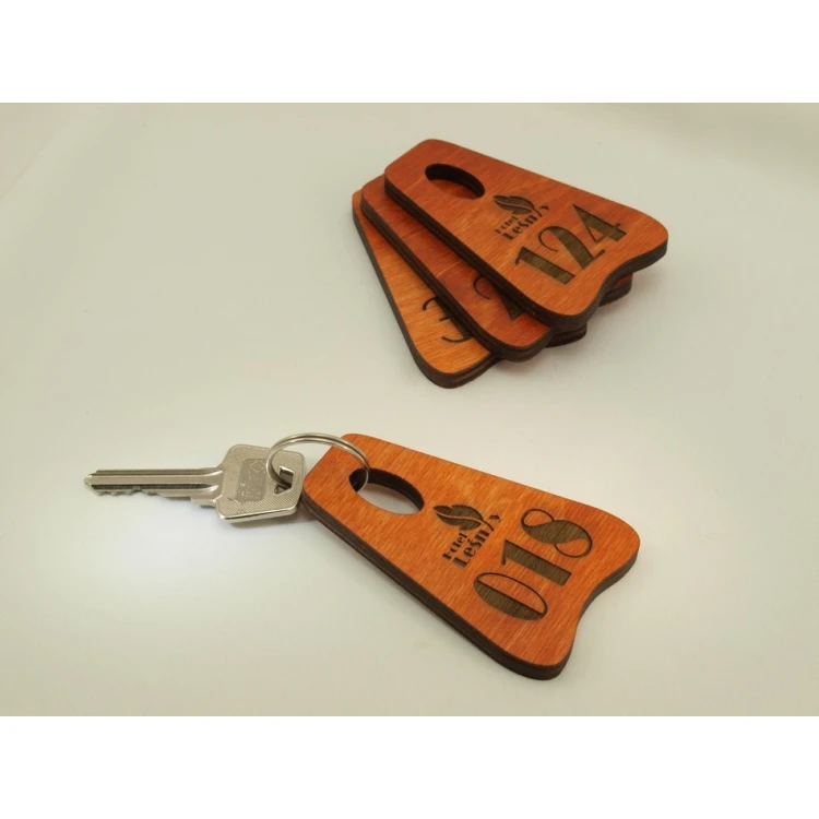 Holz Schlüsselanhänger PIONIER ORANGE