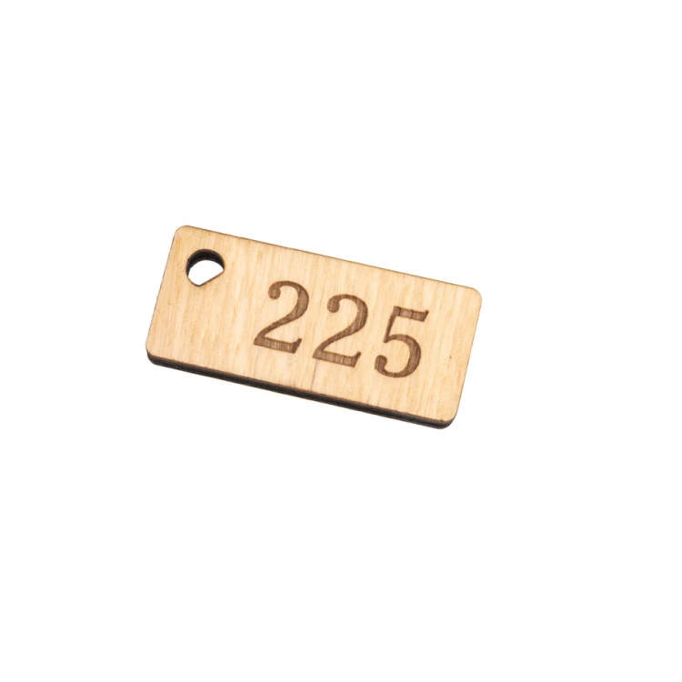 Holz Schlüsselanhänger Split 2 - Naturfarbe - Größe 45x20mm - BD088