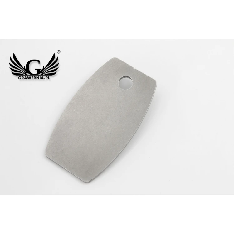 Hotel Schlüsselanhänger - ALFIE Stahl XL 2mm dick - Maße: 75x45mm - BM030