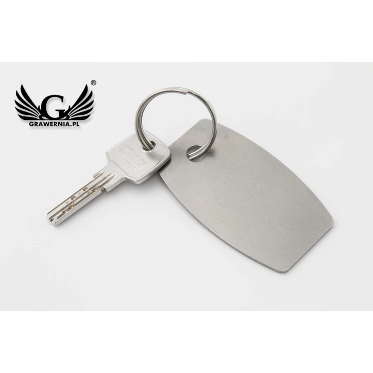 Hotel Schlüsselanhänger - ALFIE Stahl XL 2mm dick - Maße: 75x45mm - BM030