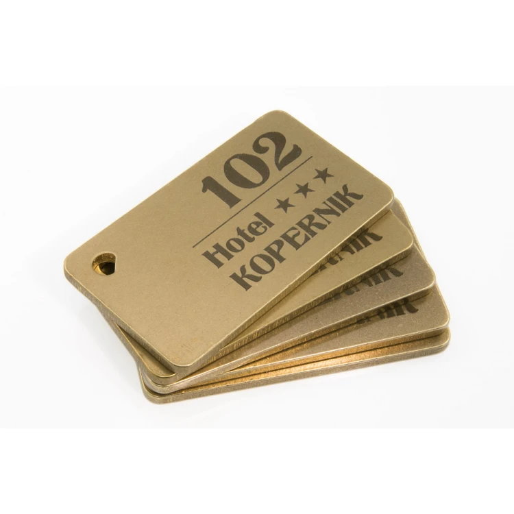 Hotel Schlüsselanhänger - Gold Sunshine 70x40mm - BMZ006