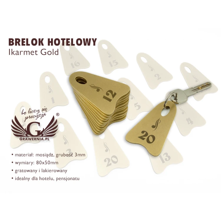 Hotel Schlüsselanhänger - IKARMET Gold - BMZ001