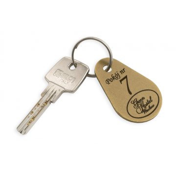 Hotel Schlüsselanhänger - KROPMET Gold 2mm - BMZ005