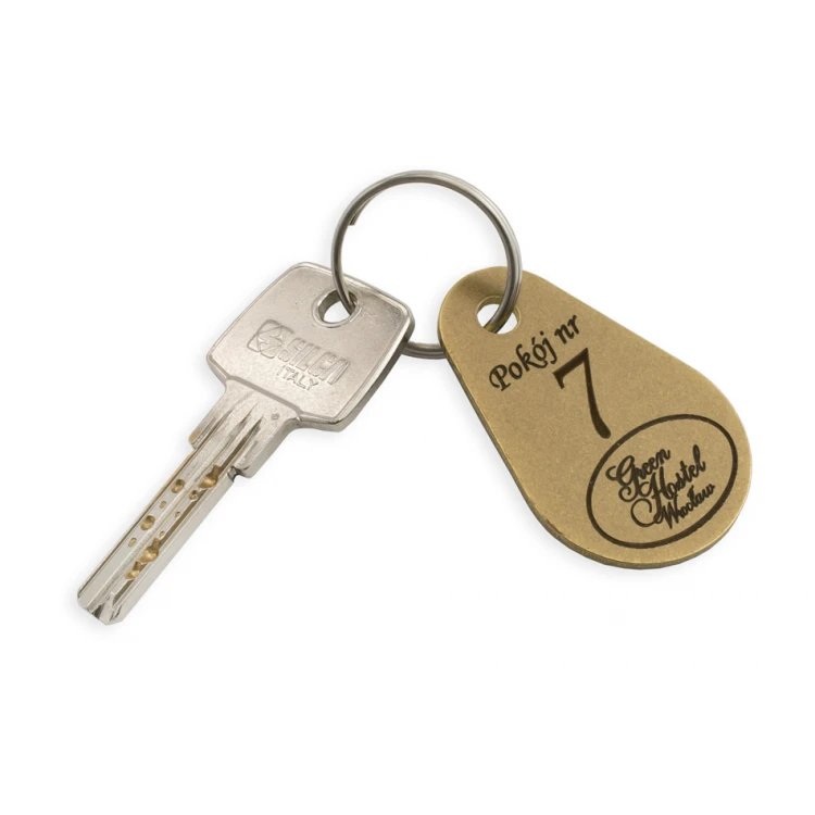 Hotel Schlüsselanhänger - KROPMET Gold 2mm - BMZ005
