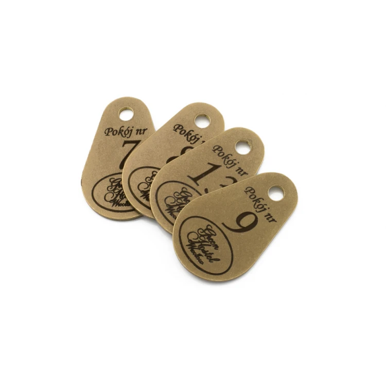 Hotel Schlüsselanhänger - KROPMET Gold 2mm - BMZ005