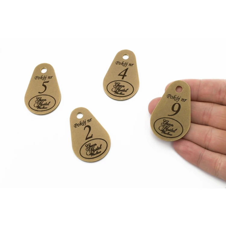 Hotel Schlüsselanhänger - KROPMET Gold 2mm - BMZ005