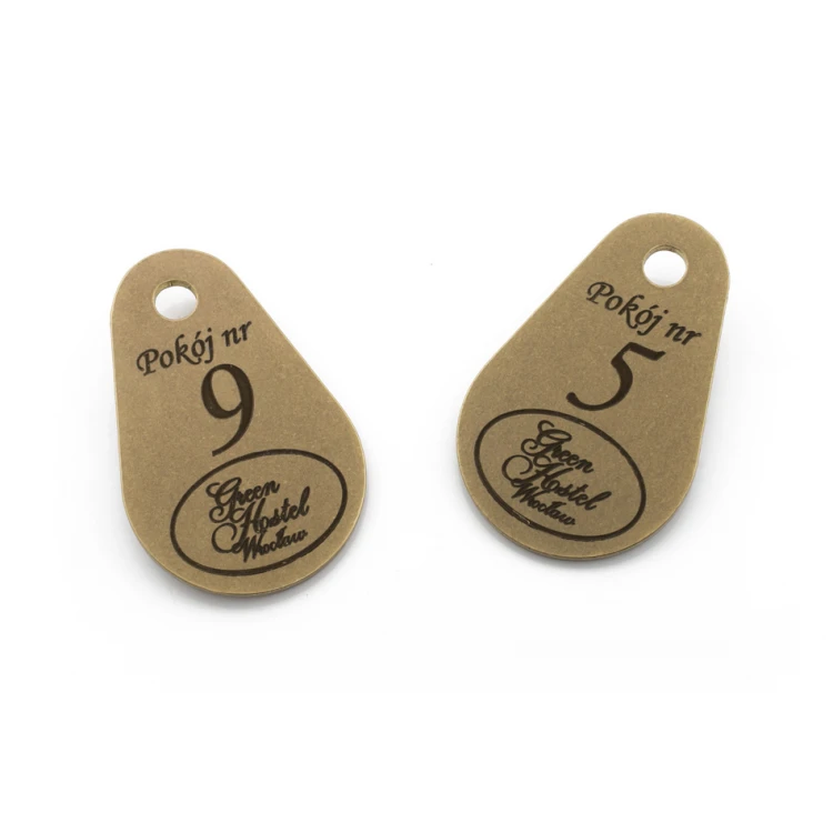 Hotel Schlüsselanhänger - KROPMET Gold 2mm - BMZ005
