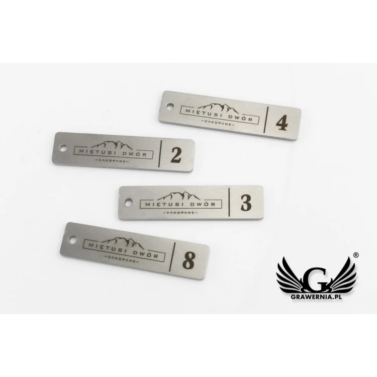 Hotel Schlüsselanhänger - LONGMET Stahl 3mm dick - BM020