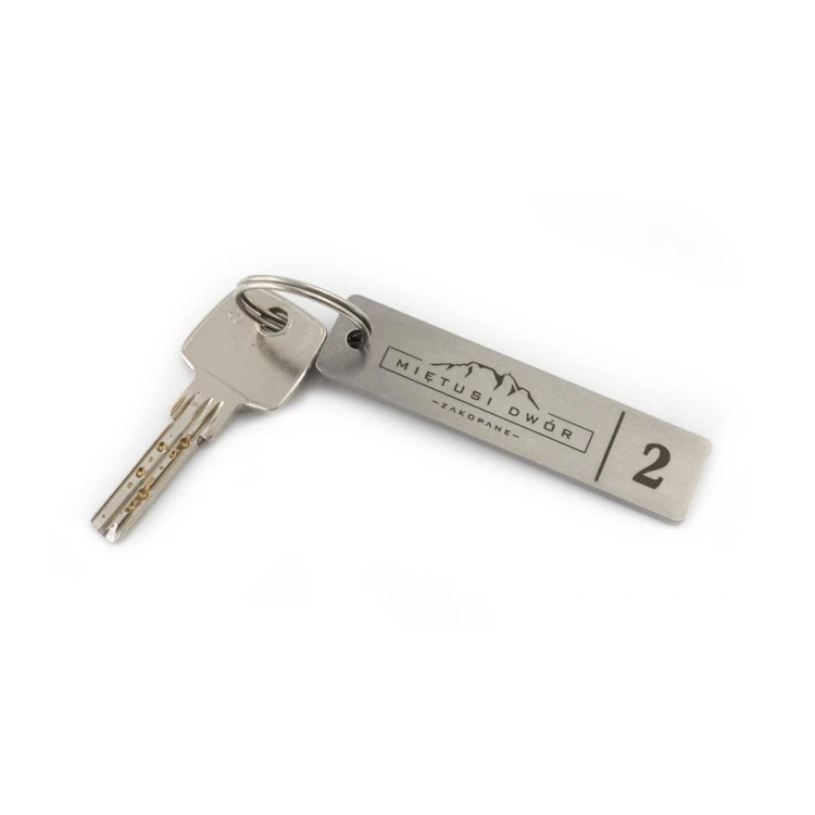 Hotel Schlüsselanhänger - LONGMET Stahl 3mm dick - BM020