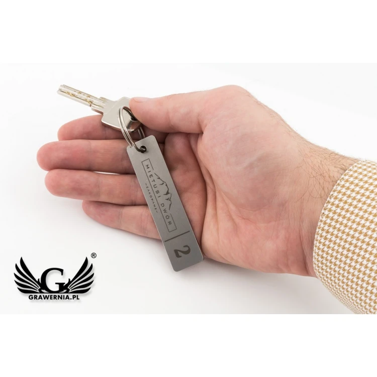 Hotel Schlüsselanhänger - LONGMET Stahl 3mm dick - BM020
