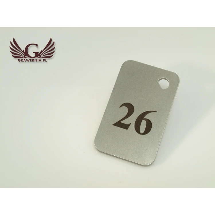 Hotel Schlüsselanhänger - MATRIXMET 2 MINI MEDIUM 51x31mm Stärke. 2mm - BM017