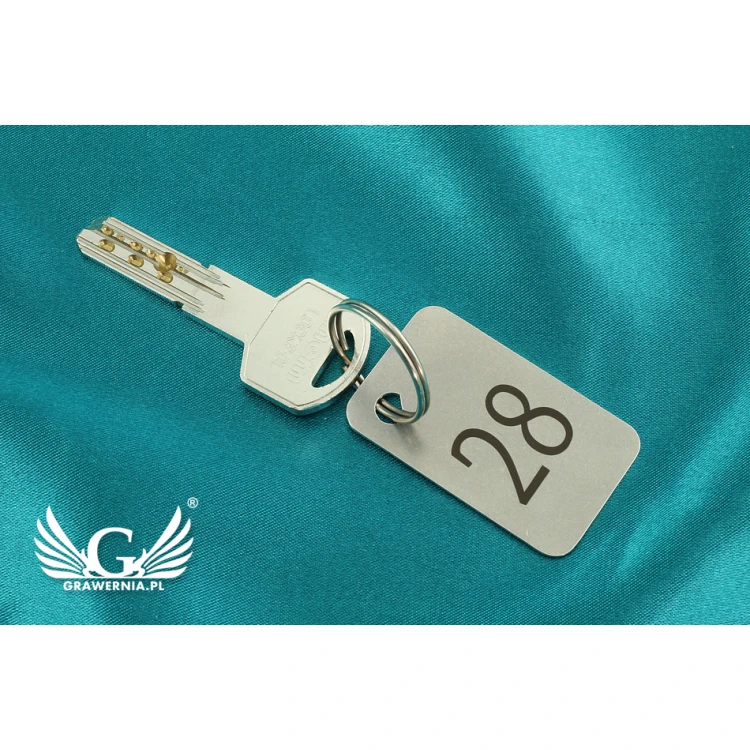 Hotel Schlüsselanhänger - MATRIXMET 1 MINI SLIM 51x31mm Stärke. 1mm - BM022
