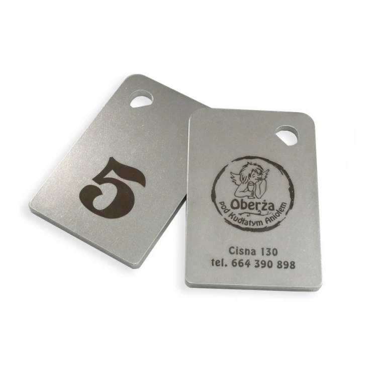 Hotel Schlüsselanhänger - MATRIXMET 3 REGULAR FAT 60x40mm Stärke. 3mm - BM015