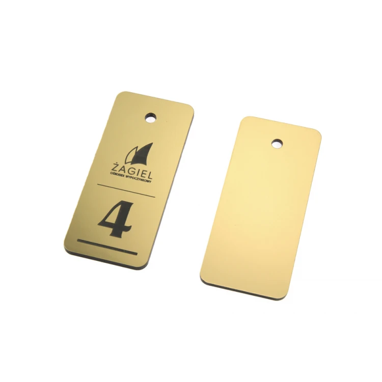 Hotelschlüsselanhänger - METALLIC GOLD