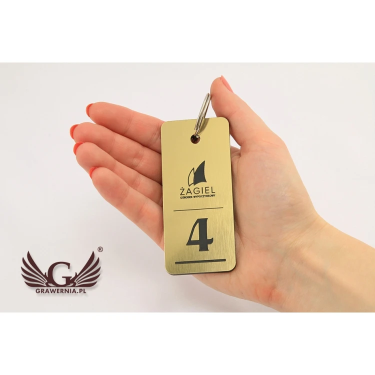 Hotelschlüsselanhänger - METALLIC GOLD