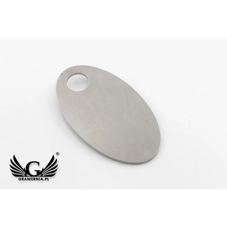 Hotel Schlüsselanhänger - OWALMET BIG Stahl 70x40 mm stärke. 2mm - BM037