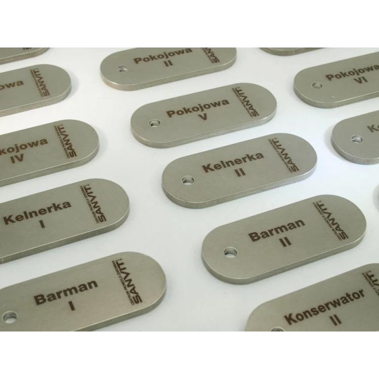 Hotel Schlüsselanhänger - SLIMBRELMET Stahl 3mm dick - BM011