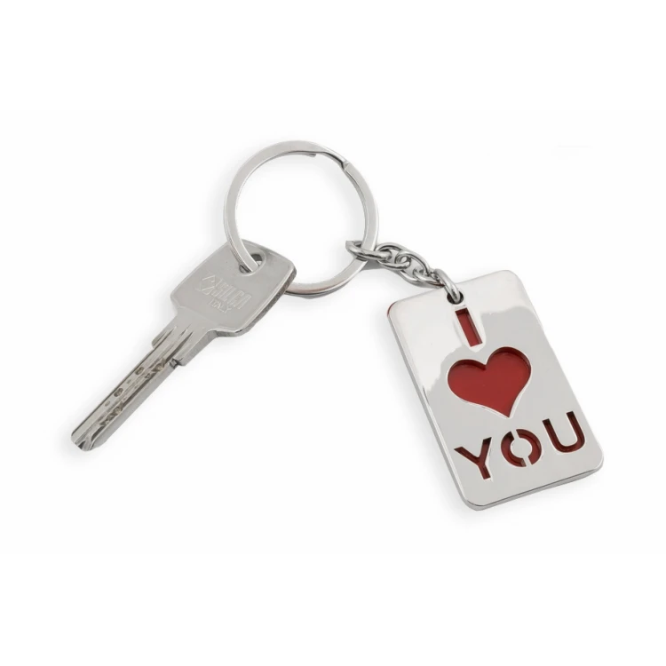 SCHLÜSSELANHÄNGER I LOVE YOU mit deiner Gravur - BP63