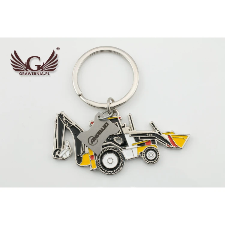SCHLÜSSELANHÄNGER Bagger - mit Ihrer Gravur - BP40