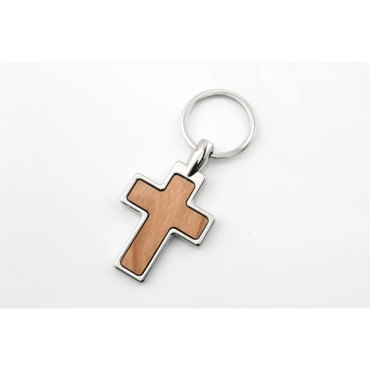 Schlüsselanhänger Kreuz mit individueller Gravur - BP126