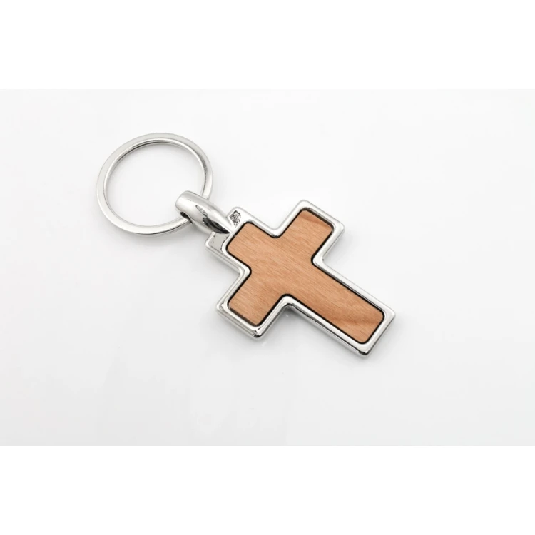 Schlüsselanhänger Kreuz mit individueller Gravur - BP126