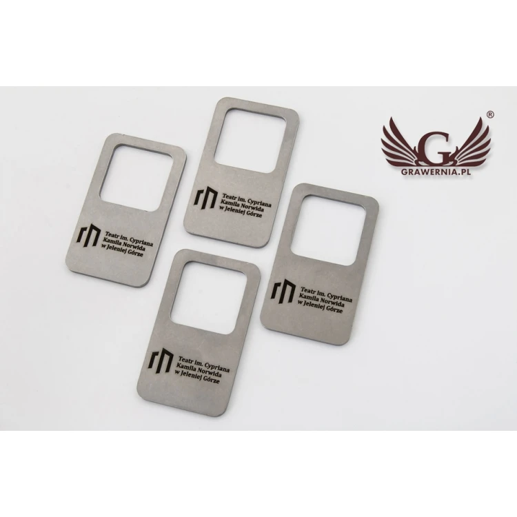 Metallischer Schlüsselanhänger - PROSTMET- Stahl 2mm dick, Maße: 36x62mm - BM027