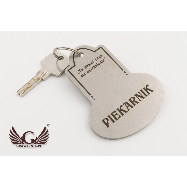 Metallischer Schlüsselanhänger - RETROMET - Stahl 3mm dick, Maße: 95x76mm - BM026