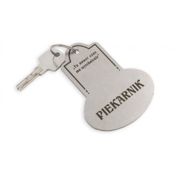 Metallischer Schlüsselanhänger - RETROMET - Stahl 3mm dick, Maße: 95x76mm - BM026
