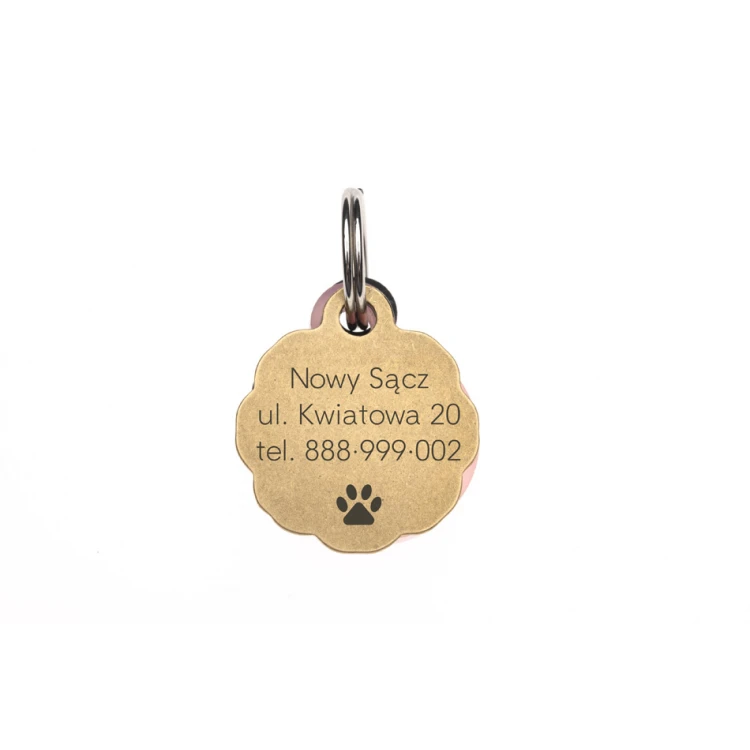 Adressanhänger - Premium Schlüsselanhänger für Hund und Katze mit Ihrer Gravur - BDZ047