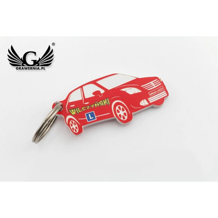 Werblicher Schlüsselanhänger Elka mit beliebigem Logo - BP144
