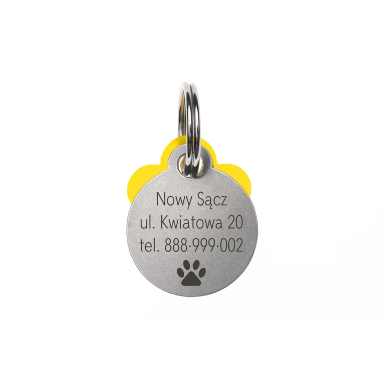 Adressanhänger - Premium Schlüsselanhänger für Hund und Katze mit Ihrer Gravur - BDZ044