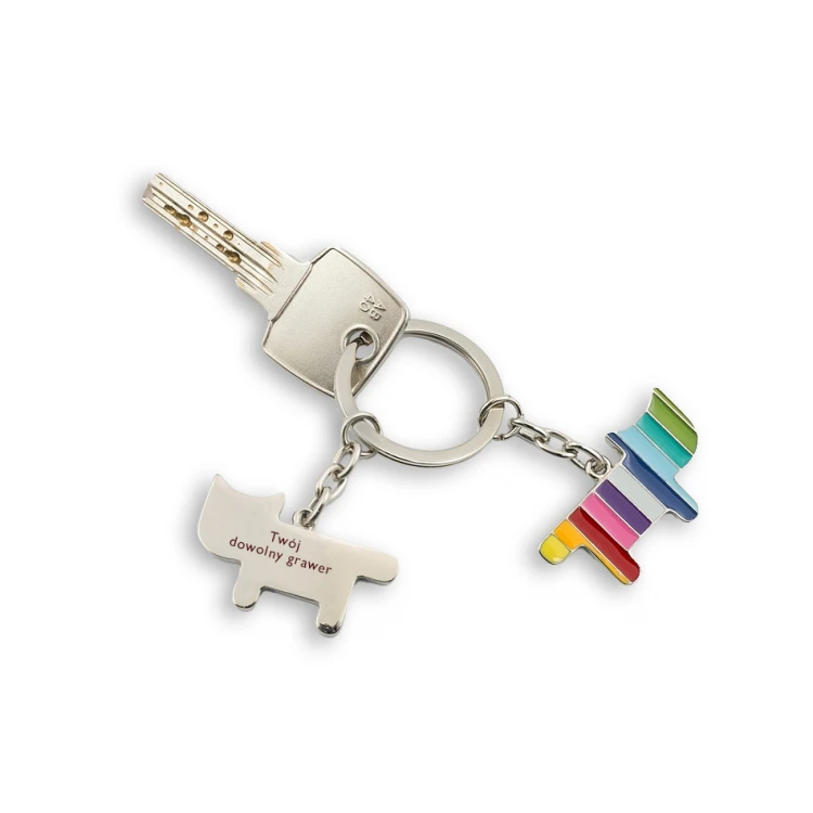 REGENBOGEN KATZE Schlüsselanhänger mit Ihrer Gravur - BP64