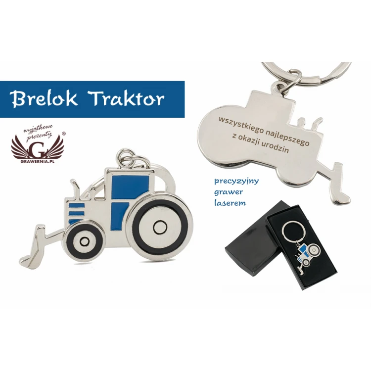SCHLÜSSELANHÄNGER Traktor - mit Ihrer Gravur - BP71