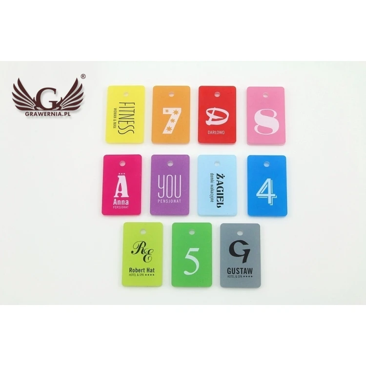 Bunte Schlüsselanhänger - beidseitiger UV-Druck - BA032