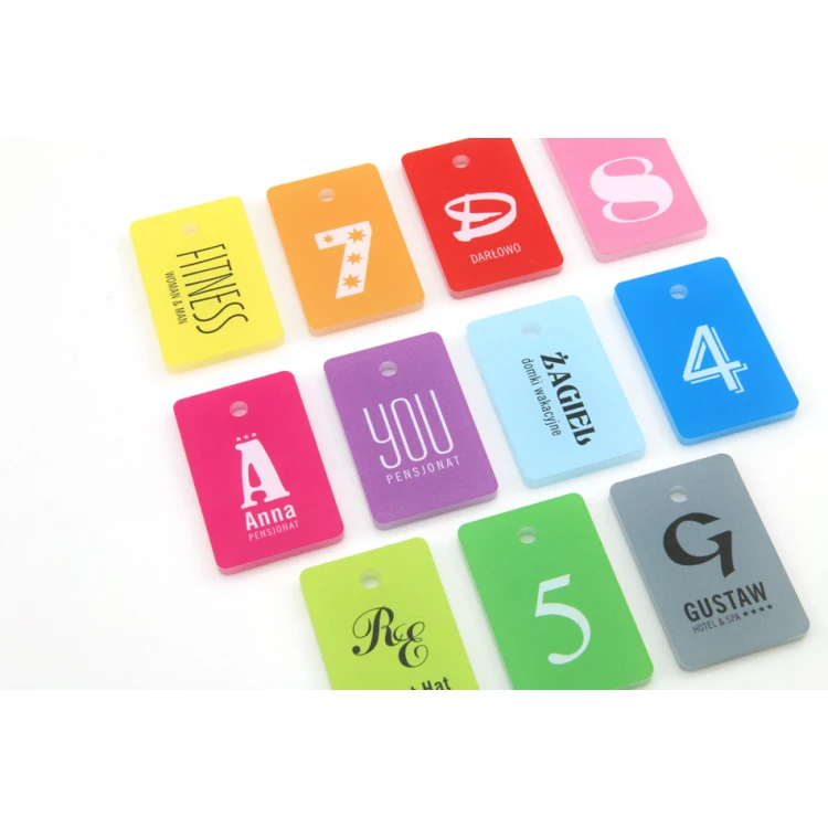 Bunte Schlüsselanhänger - beidseitiger UV-Druck - BA032