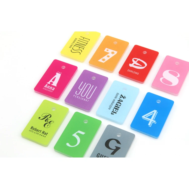 Bunte Schlüsselanhänger - beidseitiger UV-Druck - BA032