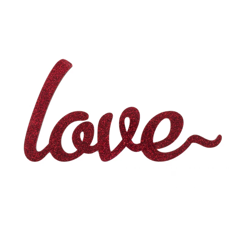 Glitzernder Dekorativer Schriftzug Love - NAP032