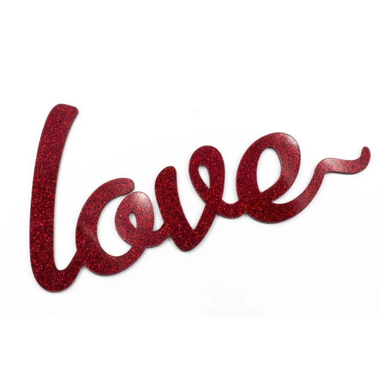 Glitzernder Dekorativer Schriftzug Love - NAP032