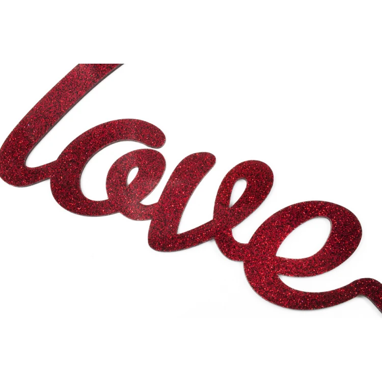Glitzernder Dekorativer Schriftzug Love - NAP032