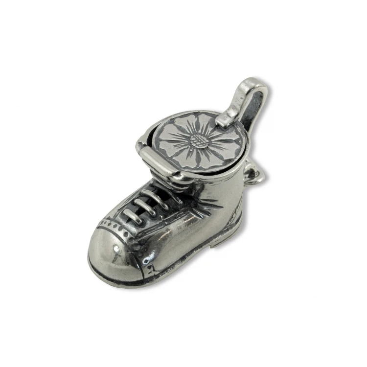 Schuh mit Versteck - SILBER - Taufgedächtnis