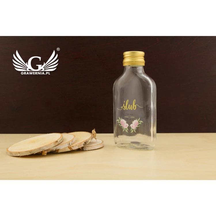 Hochzeitsflasche für Alkohol - UV-Digitaldruck - Kapazität 100ml - BUT003