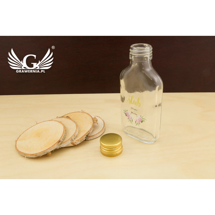 Hochzeitsflasche für Alkohol - UV-Digitaldruck - Kapazität 100ml - BUT003