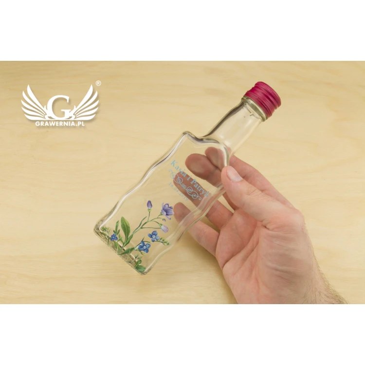 Hochzeitsflasche für Alkohol - UV-Digitaldruck - Kapazität 200ml - BUT004